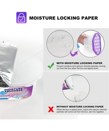 NATRUTH Lavender Scented Moisture Absorbers - 10.5OZ 12-Pack | Portable Closet Dehumidifier & Odor Eliminator for Homes Bathrooms Boats - Buy Online on GoSupps.com