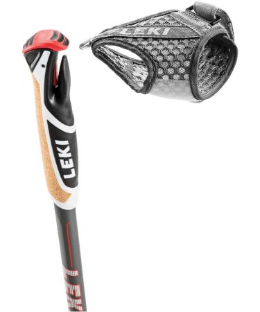 LEKI Goods Dark Anthracite-Neon Red 90-130cm Single - Premium Ski Poles for Performance & Durability - Buy Online on GoSupps.com