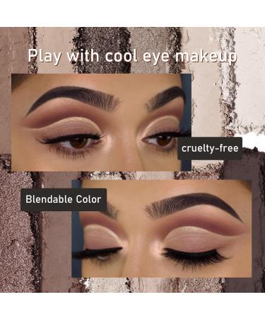 Miniling 10 Colors Eyeshadow Palette - High Pigmented Matte Nude Shades with Professional Brush | Long Lasting & Blendable Neutral Eye Makeup - Easy Application - Buy Online on GoSupps.com