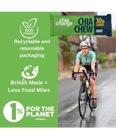 Chia Charge High Energy Chews for Running Cycling Hiking Fitness and Sports Gel and Drink Alternative with Pink Himalayan Salt and Milled Chia Seeds 30g Carbs (Raspberry 4 Pack) Raspberry - 4 Pack - Buy Online on GoSupps.com
