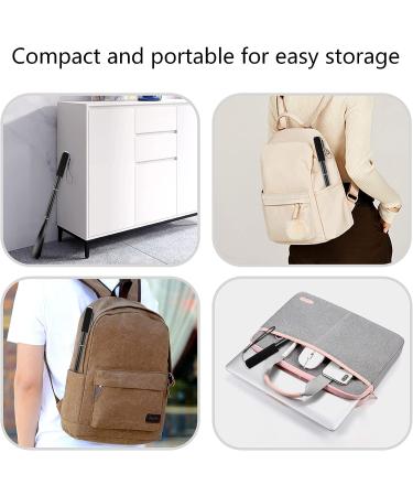 Telescopic Metal Shoe Horn - Long Handle 14.5-37 inches, Aluminum Alloy, Black - Buy Online on GoSupps.com