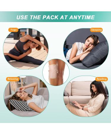 Buy SUNAI Adjustable Organic Castor Oil Pack Wrap - Reusable 2 Pack for Knee Calf Arm | Less Mess Anti Oil Leak - Khaki - Buy Online on GoSupps.com