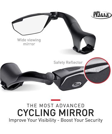 Selle Italia Eyelink Panorama Mirror Shifter Mount for Bicycles - Rear View Handlebar Accessory - Buy Online on GoSupps.com