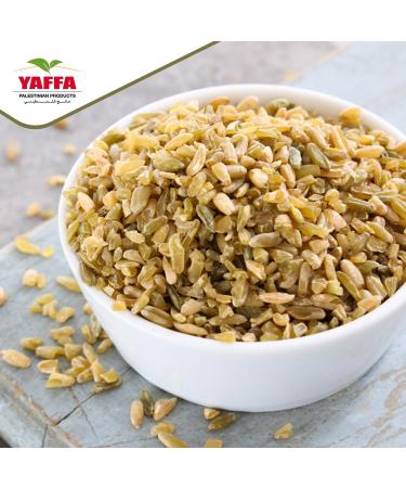  Yaffa Yaffa Premium Palestinian Green Wheat (250g) Vegan High Protein Fiber Source Non-GMO Enjoy Delicious Nutrient-Rich Palestine Freekeh with Every Time - Buy Online on GoSupps.com