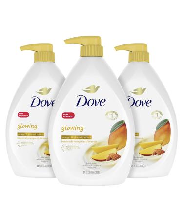 Dove Body Wash to Revitalize and Refresh Skin Mango Butter and Almond Butter Effectively Washes Away Bacteria While Nourishing Your Skin 34 oz 3 Count Mango and Almond Butters 3/34 Ounce