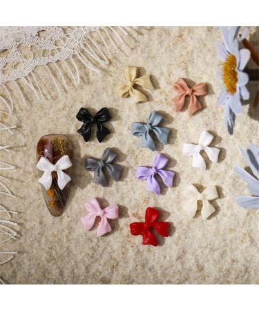 & Health Resin Nail Jewelry Ornaments Rhinestone Nail Art Mini Bow Nail Jewelry Nail Art Decorations Nail Bow Ties Manicure Accessories(purple) - Buy Online on GoSupps.com