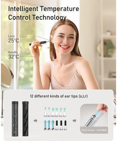Ear Wax Removal Kit with 1440P HD Camera and 6 LED Lights | Ear Cleaner for Smaller Ears | FDA Approved Tool for iOS Android Phones - Buy Online on GoSupps.com