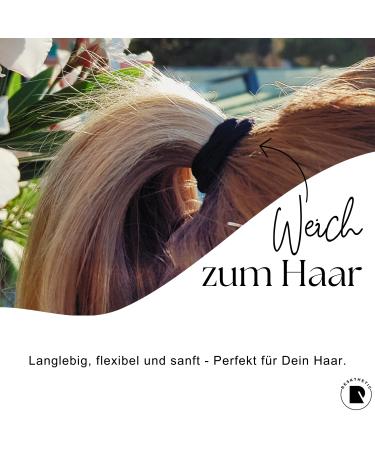 Reskthetic Hair Ties - 24 Eco-Friendly Odorless & Tearproof (4mm) - No Metal for Girls Women & Men - Perfect for Blond Hair - Buy Online on GoSupps.com