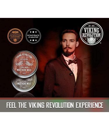 Mustache Wax 2 Pack - Strong-Hold Beard & Moustache Wax for Men - Citrus & Sandalwood Scent - 0.5 Ounce (Pack of 2) - Buy Online on GoSupps.com