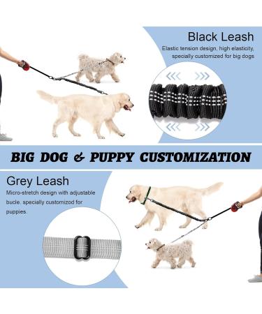 Double Dog Leashes - Reflective 360 Rotatable Adjustable for Training & Walking - International Shipping Available - Buy Online on GoSupps.com