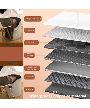 Lanmou Graphene Foot Warmer - Fast Heating Cushions with 8 Temp & 4 Timer Settings - Ideal for Winter Comfort | Electric Foot Heater for Men & Women - Buy Online on GoSupps.com
