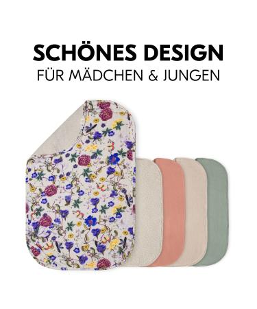 Buy Hauck Topper & Towel for Changing Padding - Breathable Muslin & Terry Fabric Washable at 60 C - Ideal for Baby Girls - Compatible with Hauck Clean Baby Wrap (Beige Floral) - Buy Online on GoSupps.com