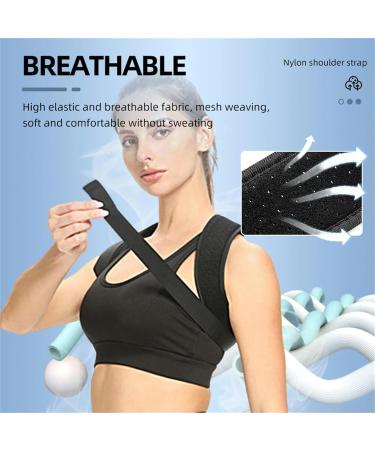 Back Posture Corrector Belt Adjustable Shoulder Neck Spine for Column Posture Correction for Women Men Straightener A - Black Purple XL - Buy Online on GoSupps.com