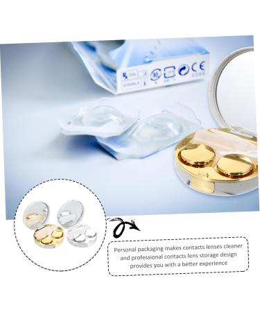 Shop Healeeved Contact Lens Holder - Travel-Friendly Double Box Glasses Case with Mirror & Dustproof Design | Perfect Eye Care Solution - Buy Online on GoSupps.com