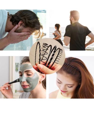 Adjustable Metal Headband for Men - 8 Pieces Non-slip Hair Hoop for Sports & Yoga - Buy Online on GoSupps.com
