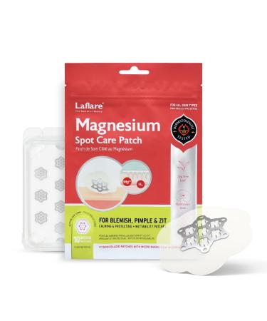 FreeGo Magnesium Acne Patches for Face. Blemish.Zit & Dark Spots from Post-Blemish Acne .Zit. Self Dissolving Hydrocolloid Tee Tree oil & more (M 10pc)