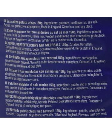 Tyrrell's Sea Salt Wavy Crisps 150g - Buy Online on GoSupps.com