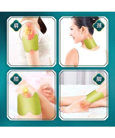 Moxibustion Patch 20pcs Green Moxa Plaster Knee Self Heating Chinese Herb Acupuntura Leg Patches Mugwort - Buy Online on GoSupps.com