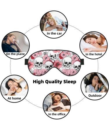 Buy Reusable Blackout Sleep Mask for Men & Women - Soft Eye Masks for Better Sleep Travel & Camping - Color Skulls Design - Buy Online on GoSupps.com
