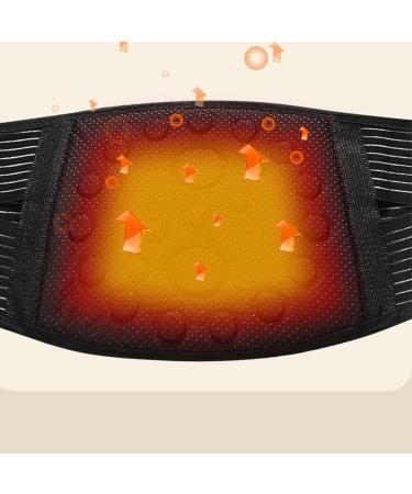 Decompression Self-Heating Magnetic Therapy Lumbar Waist Back Brace Massagers Support Orthopedic Belts For The Elderly With Lower Back Pain Spine Injury (Color : Black Size : M/Medium) M/Medium Black - Buy Online on GoSupps.com