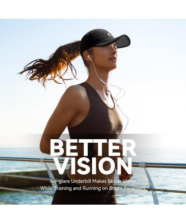 Gisdanchz Women's Adjustable Baseball Cap with Ponytail Hole - Performance Black Cap (55-57) | International Shipping Available - Buy Online on GoSupps.com