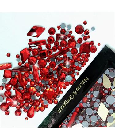 Mixed Flat Bottom Nail Art Rhinestones Set DIY Nails Decor For Nail Enthusiasts And Professional Artists Mine black - Buy Online on GoSupps.com