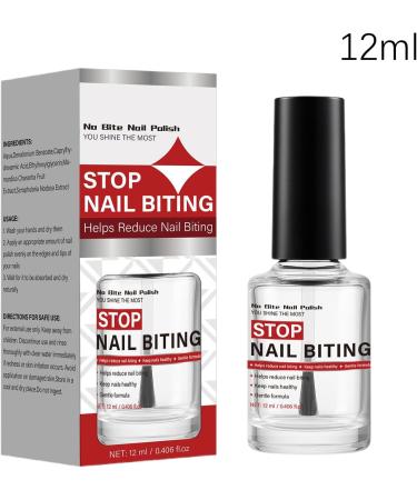  Yabauuop Anti-Bite Nail Polish - 12ml Natural and Safe Coating - Stop this Bad Habit | For Nail Health Growth and Care to Break the Biting Habit - Buy Online on GoSupps.com