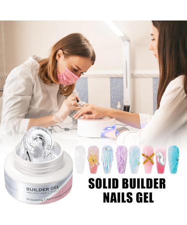 Stibtmr 3D Gel for Nails 60 ml Solid Gel for Nails Builder Manicure Design Non-Sticky Women Creation Modelling Paint Extension Art Manicure Hand - Buy Online on GoSupps.com