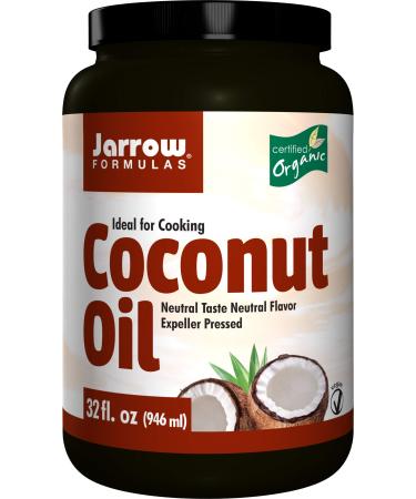 Jarrow Formulas Organic Coconut Oil Expeller Pressed 32 fl oz (946 ml)