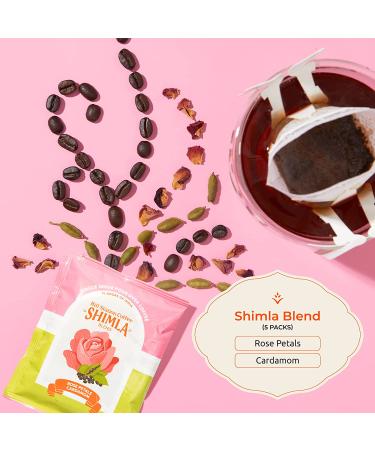 Indian Pour Over Coffee Sampler Gift Set by Hill Station Coffee - 10 Single Serve Blends - Low Acidity, Anti-Inflammatory - Tasting Pack from India's Shimla & Ooty Regions - Buy Online on GoSupps.com