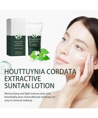 Sun Cream SPF 50+ PA++++ Korean Face Sunscreen Heartleaf Silky Moisture Sunscreen UVA & UVB Protetion Sun Cream Non-Greasy Daily Sunscreen Skin Care(50ml) - Buy Online on GoSupps.com
