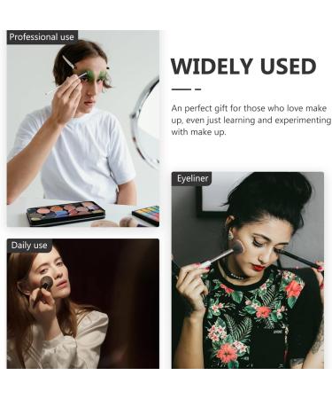 Beavorty 12pcs Eyeliner Brush Eye Shadow Brush Women s Suits Brow Brush Angled Makeup Eyeshadow Flat 14.5x0.7x0.5cm - Buy Online on GoSupps.com