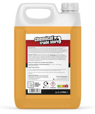 Concentrated Orange Washing Up Liquid - 2.5 Litre | Chemical Trade Store - Buy Online on GoSupps.com