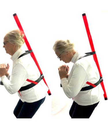 Posture Corrector for Men & Women | Adjustable Back & Shoulder Brace for Pain Relief | Patented Neck & Back Crack Stick for Better Posture & Weight Lifting Support - Buy Online on GoSupps.com