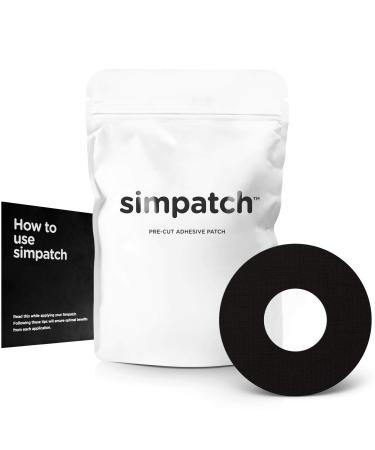 SIMPATCH Adhesive Patch - Pack of 30 - Multiple Colors Available (Black)