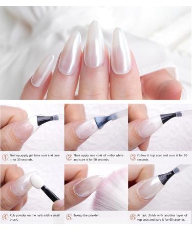 PrettyDiva Glazed Donut Chrome Powder - High Gloss Pearlescent Nail Art Powder for DIY Nail Designs (1g/Jar - Buy Online on GoSupps.com