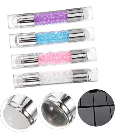 Housoutil 4sets Nail Stamp Manicure Kit Clear Jel Nail Art Seal Silicone Stamping Plates for Nails Manicure Art Stamper Nail Tools Nail Art Tool Decorate Silica Gel Printing - Buy Online on GoSupps.com