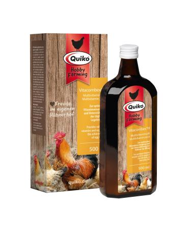 Quiko Hobby Farming Vitacombex H 500ml - Multivitamin juice for chickens quails & poultry - Optimal supply of vitamins for