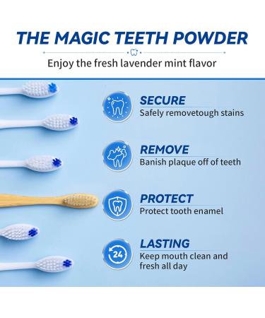 Shop Magic Teeth Whitening Powder - Lavender & Mint Flavor | 35g - Effective Oral Care for Bright White Teeth | International Shipping Available - Buy Online on GoSupps.com