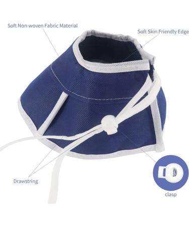 QIYADIN Soft Cat Recovery Collar | Nonwoven Fabric Elizabeth Cone | Protective Wound Healing | Designed for Cats | Easy Eating & Drinking | Small - Buy Online on GoSupps.com