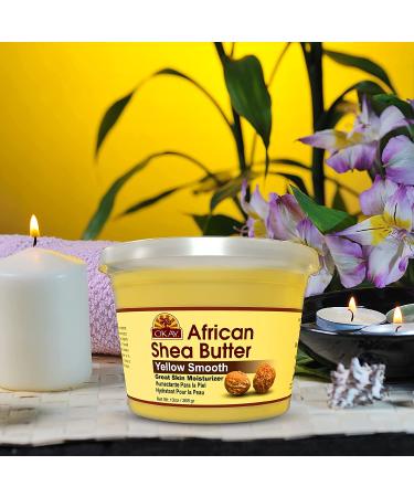 Okay Pure Naturals Yellow Shea Butter 13 oz - Premium African Skin Moisturizer - Buy Online on GoSupps.com