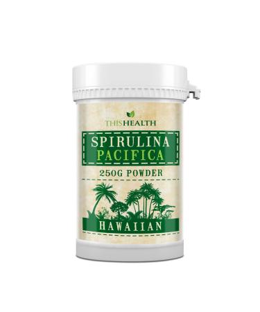 Premium Hawaiian Spirulina Powder 250g High Potency Spirulina Pacifica Powder to Boost Immune System and Improve Eye and Brain Health Spirulina Supplement Containing Over 100 Vitamins and Minerals 250g by ThisHealth - Buy Online on GoSupps.com