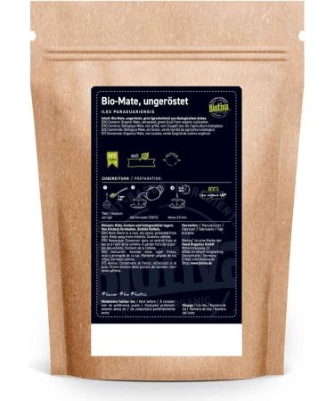 Th mat bio 1000g (2x500g) - Th vert mat non torr fi - Feuilles de Yerba mat caf in es - Agriculture bio - Conditionn et contr l en Allemagne - Biotiva - Buy Online on GoSupps.com