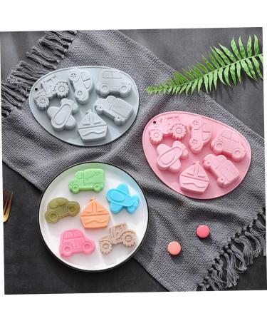 Alipis 2pcs Silicone Baking Mold Silicone Molds Fruit Tray Vehicle Chocolate Mold 3D Mousse Fondant Mold 21x16cm Pink - Buy Online on GoSupps.com