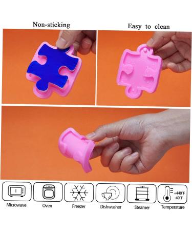 Zerodeko Silicone Molds 2pcs Key Chain Mold Resin Moulds Pendants for Necklaces Pendant Clasp for Necklace Keychain Molds Cake Mold Pie Rack Keychains Cake Mould Key Chain Silica Gel Clay 7x5.5x1cm - Buy Online on GoSupps.com