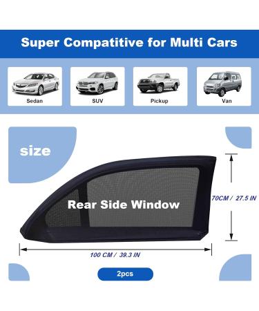 2 PCs Universal Car Sun Visor - UV Protection for Babies Children & Pets | Side Window Sunshade for Ultimate Sun Protection - Buy Online on GoSupps.com