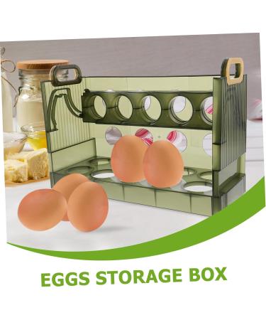 PRETYZOOM Egg Holder Egg Storage Box Plastic Drawers Plastic Eggs Egg Organizer for Refrigerator High Capacity Clamshell 1 - Buy Online on GoSupps.com