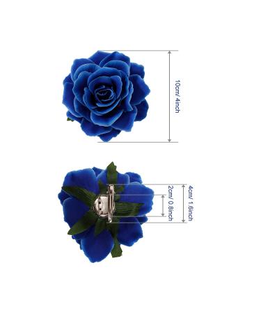 15-Piece Multicolored Flower Hair Clips Set - Rose Wedding Accessories for Women Girls & Children - Buy Online on GoSupps.com