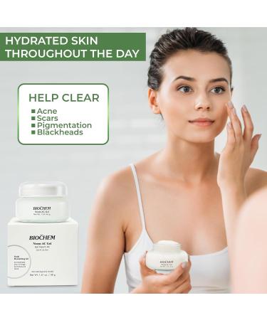 Buy BIOCHEM Neem AC Facial Moisturizing Gel - 1.41 oz | Oil-Control & Soothing AC Gel with Natural Neem Extract | International Shipping Available - Buy Online on GoSupps.com