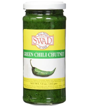 Great Bazaar Swad Chilli Chutney, Green, 7.5 Ounce